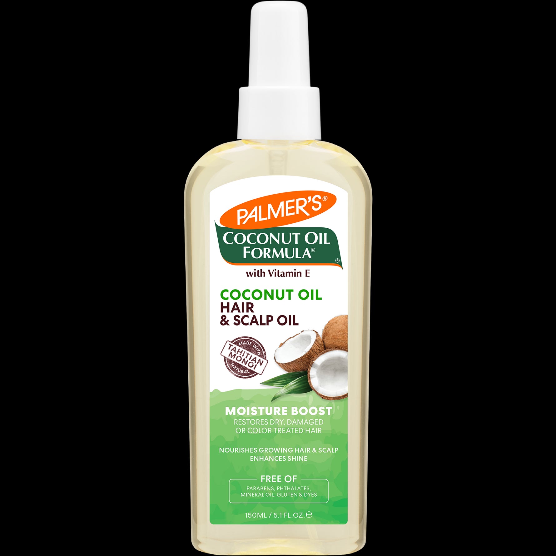 Palmer's Coconut Oil Hair & Scalp Oil bottle, 150 ml.