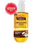 Palmer's Coconut Oil Formula Brazilian Coco oil bottle with 'Allure Best of Beauty' award badge on a white background