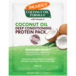 Palmer's Coconut Oil Formula deep conditioning protein pack packaging on a white background