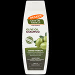 Palmer's Olive Oil Shampoo bottle, sulfate-free, for shine and volume.