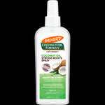 Coconut Oil Strong Roots Spray bottle for moisture boost and scalp relief.
