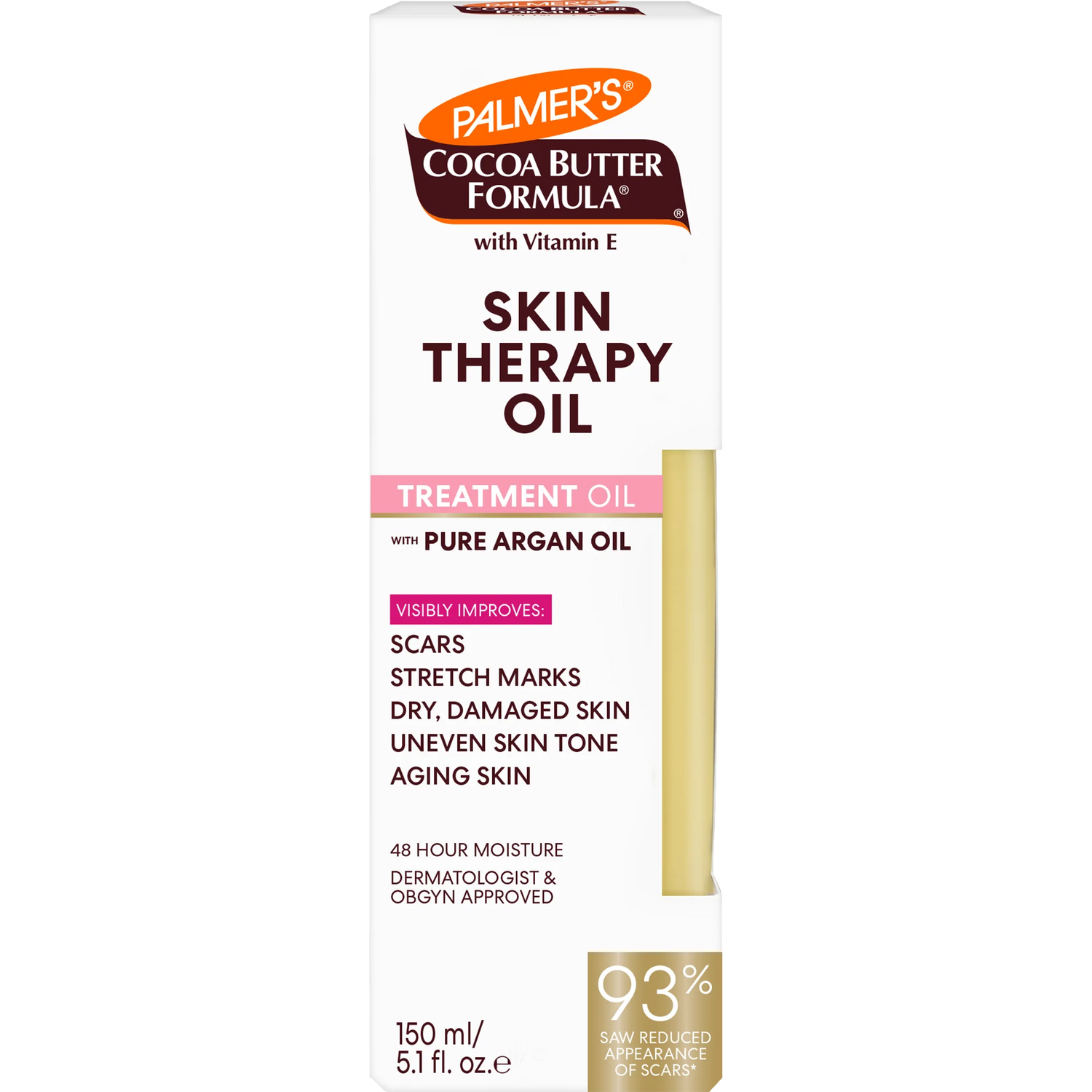 Palmer's Cocoa Butter Formula Skin Therapy Oil packaging on a white background