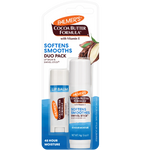 Palmer's Cocoa Butter Formula lip balm and swivel stick duo pack on a white background
