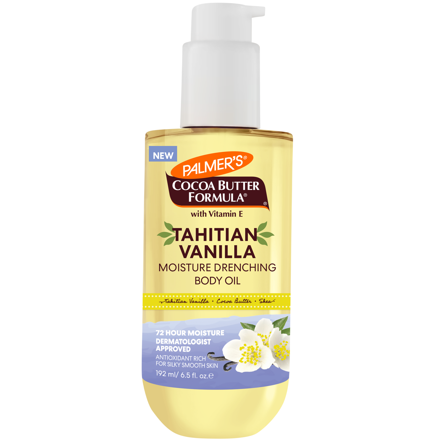 Tahitian Vanilla Moisture Drenching Body Oil with Vitamin E, 192 ml.