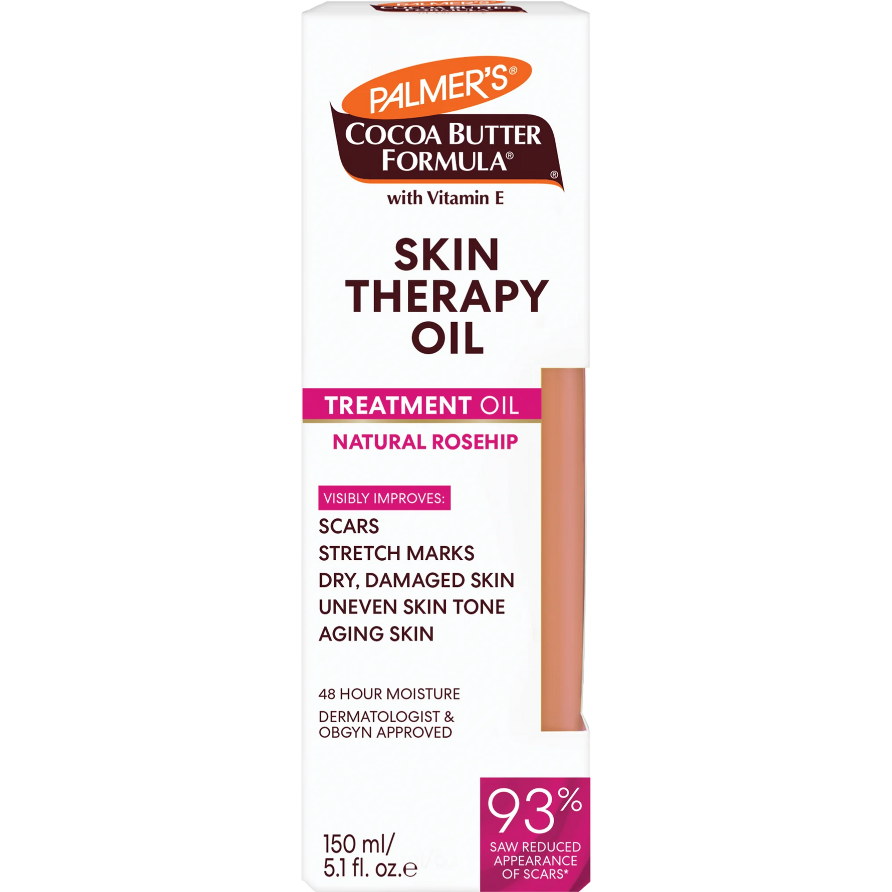 Palmer's Cocoa Butter Formula Skin Therapy Oil Rosehip packaging on a white background