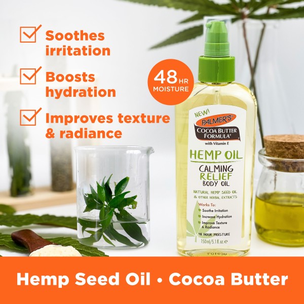 Palmer's Cocoa Butter Formula Hemp Oil Calming Relief Body Oil