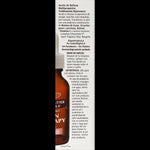 Side panel of Skin Therapy Skincare Bundle box detailing multipurpose beauty oil.
