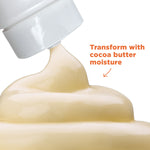 Cocoa Butter Body Lotion tube with cream, emphasizing moisture.
