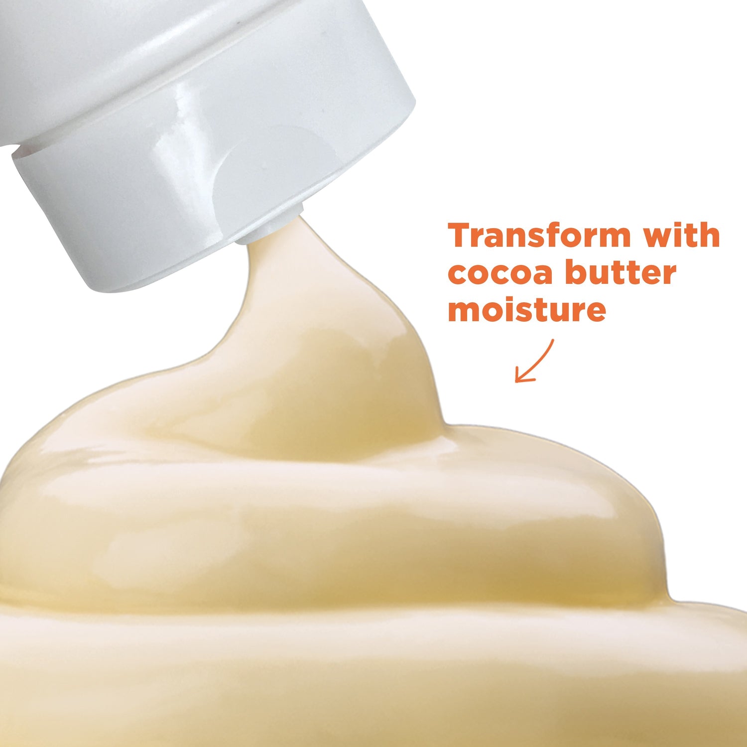 Cocoa Butter Body Lotion tube with cream, emphasizing moisture.