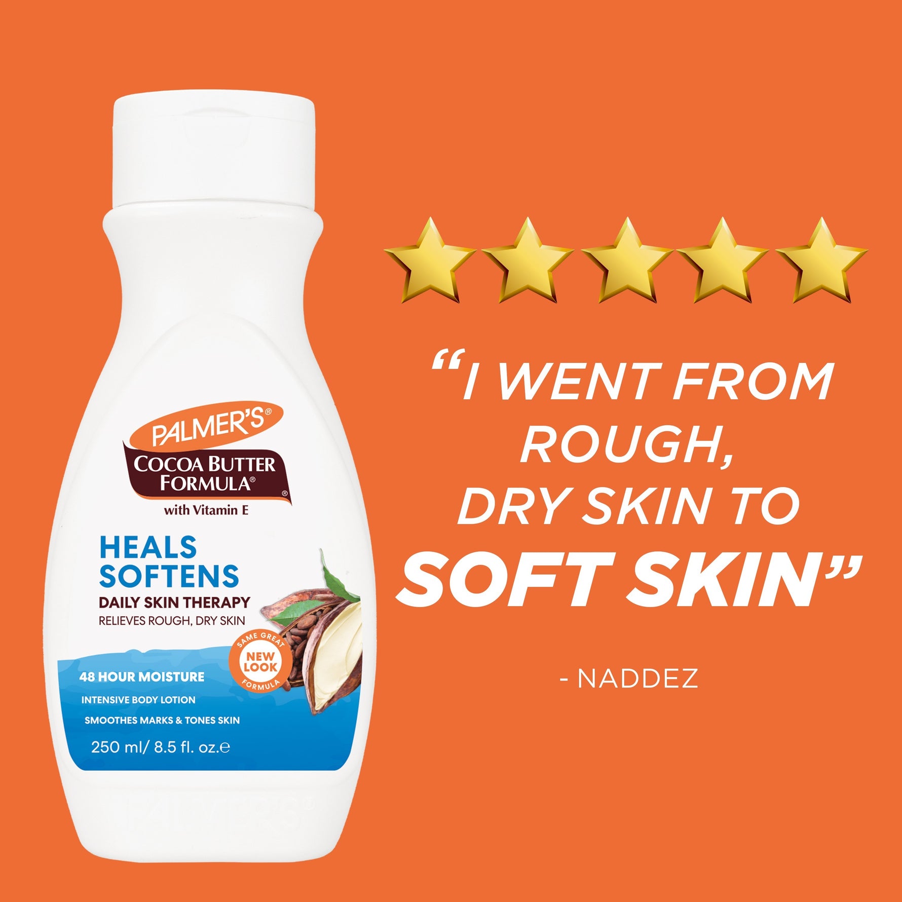 Daily Skin Therapy Cocoa Butter Body Lotion with Vitamin E bottle.
