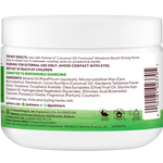 Back of a Palmer's hair care product jar with text and ingredients listed.