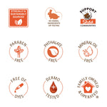 Raw Shea Nourish Body Lotion attributes: vegan, sustainable, paraben-free, family-owned.