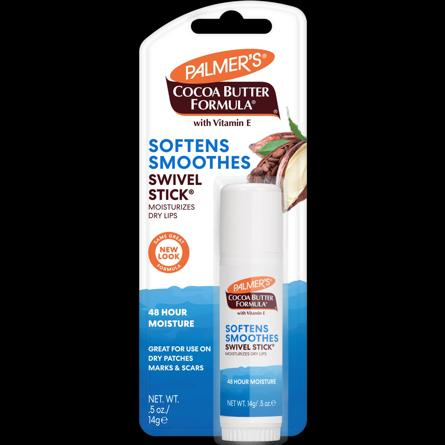 Palmer's Swivel Stick lip balm in retail packaging.
