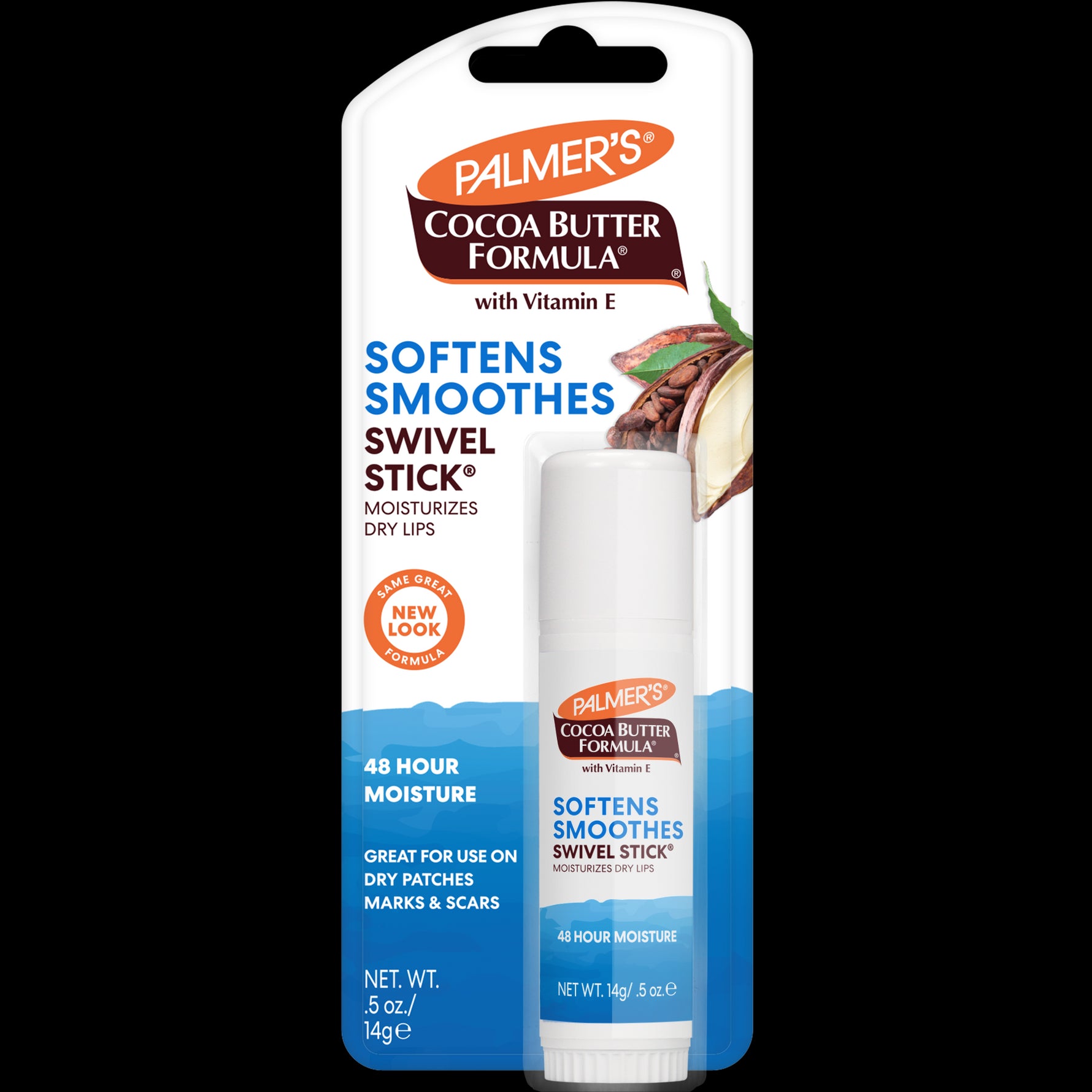 Palmer's Swivel Stick lip balm in retail packaging.