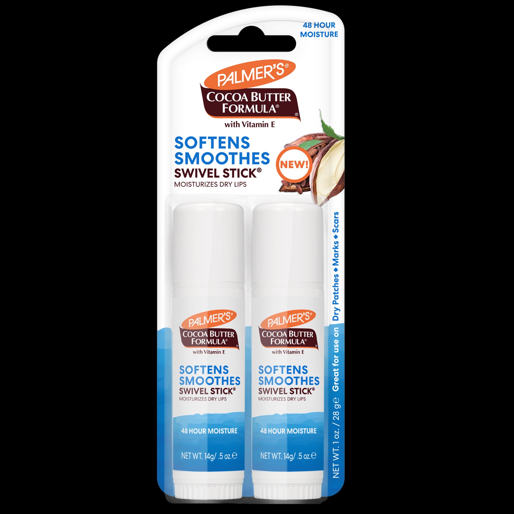 Palmer's Cocoa Butter Swivel Stick lip balm pack.