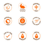 Cocoa Butter Skin Therapy Oil: 9 product claim badges displayed.