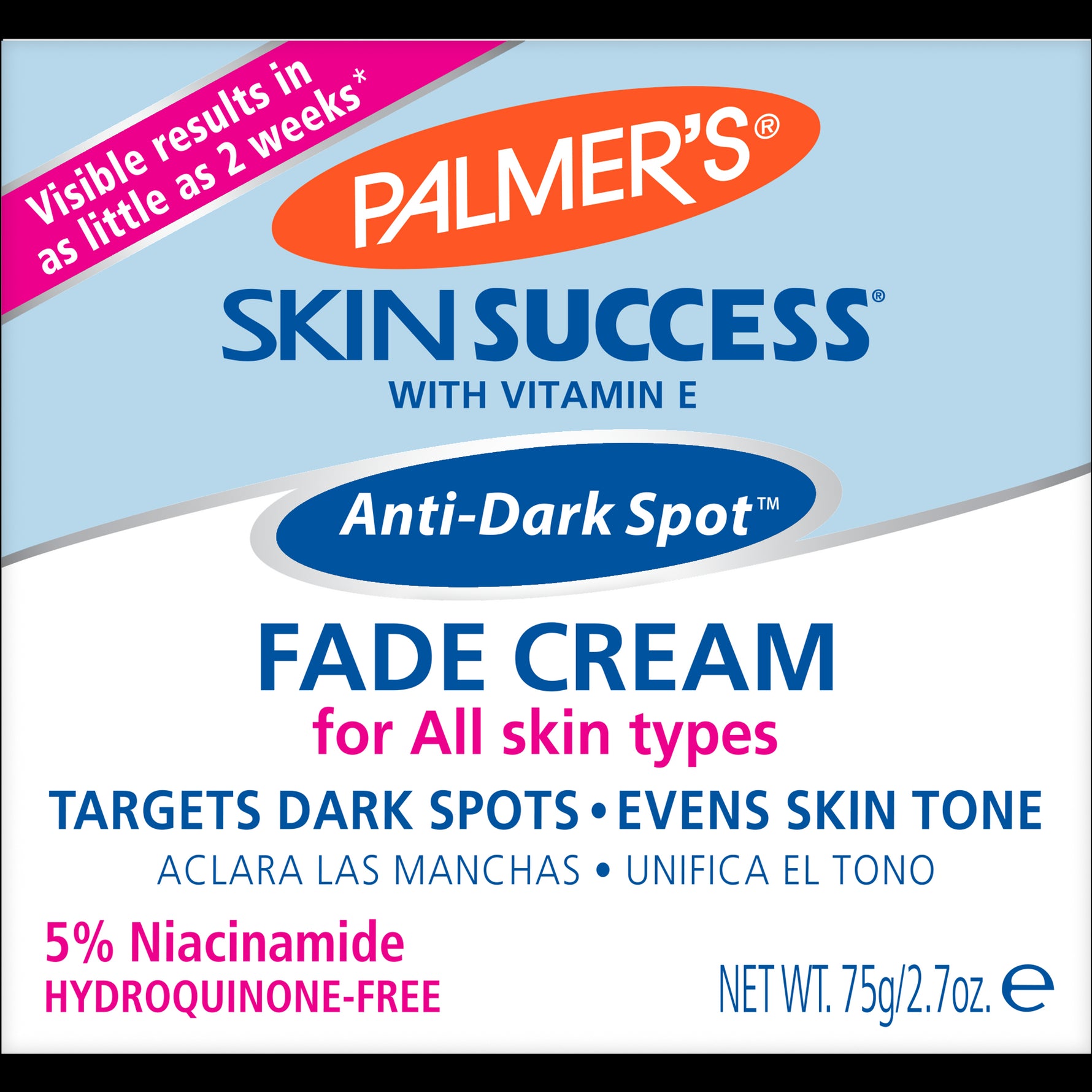 Palmer’s Skin Success Bundle Anti-Dark Spot Cream, 5% Niacinamide, 75g.