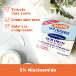 Palmer’s Anti-Dark Spot Fade Cream, targets dark spots, evens tone.