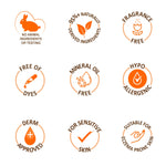 Vitamin E Body Butter with nine attribute icons highlighting key features.
