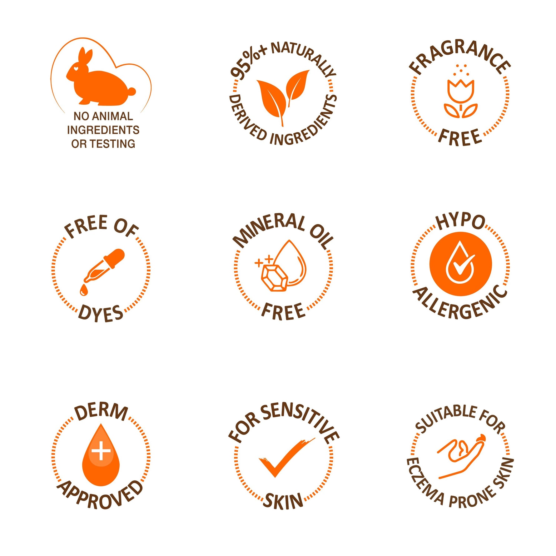 Vitamin E Body Butter with nine attribute icons highlighting key features.