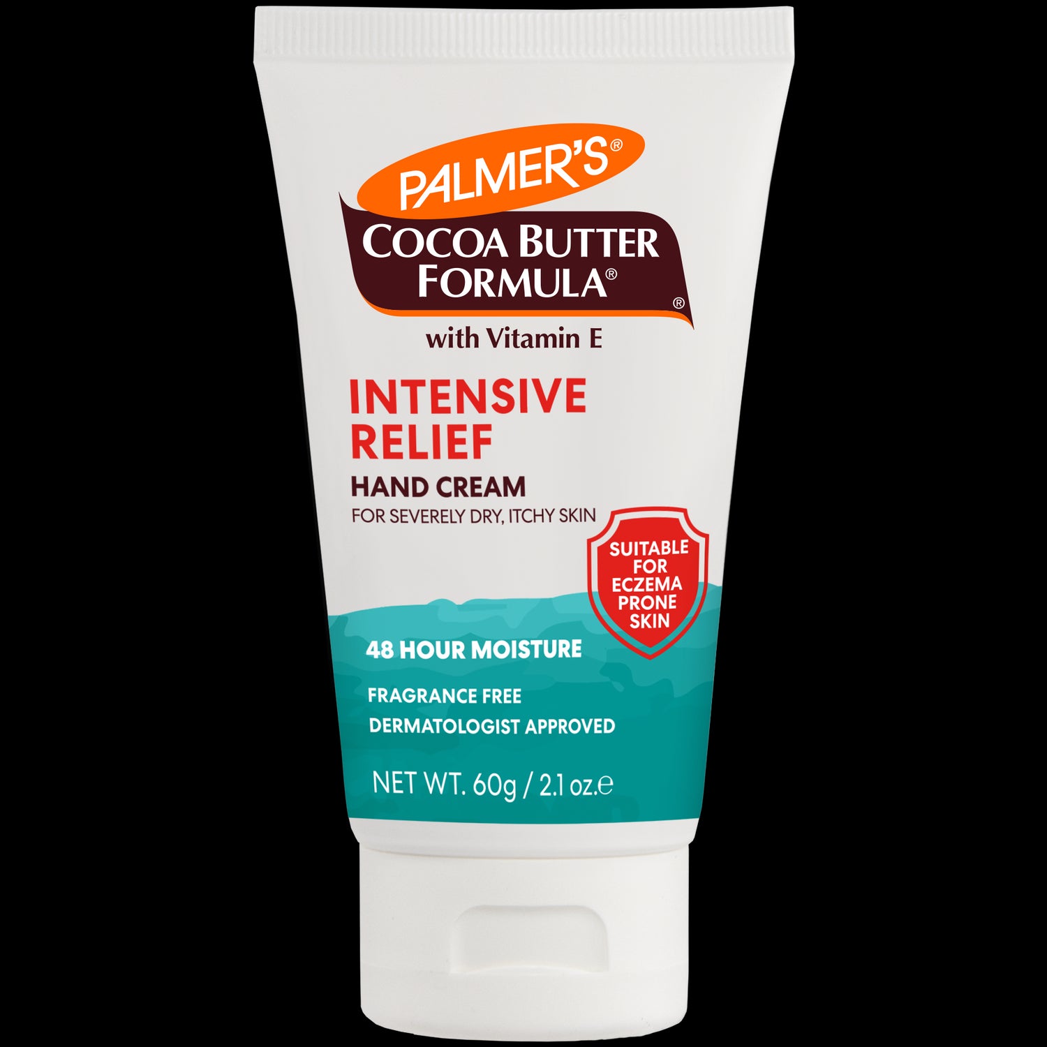 Intensive Relief Hand Cream for dry skin, 48-hour moisture, fragrance-free.