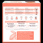 Mommy To Be Complete Stretch Mark Kit back panel detailing usage and benefits.