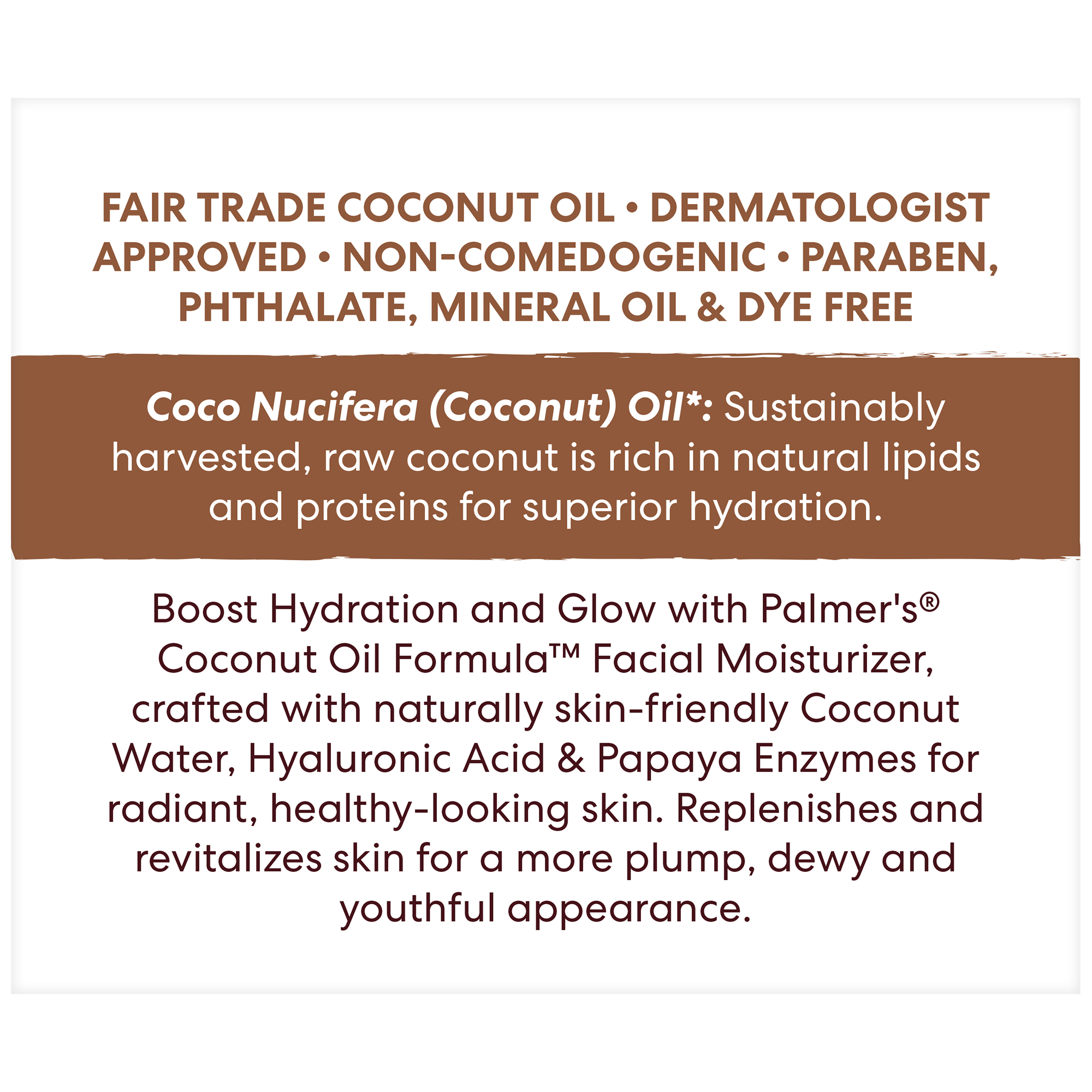 Palmer's Coconut Oil Formula Facial Moisturizer With Vitamin E – 1.7 Oz – Hydrating Cream