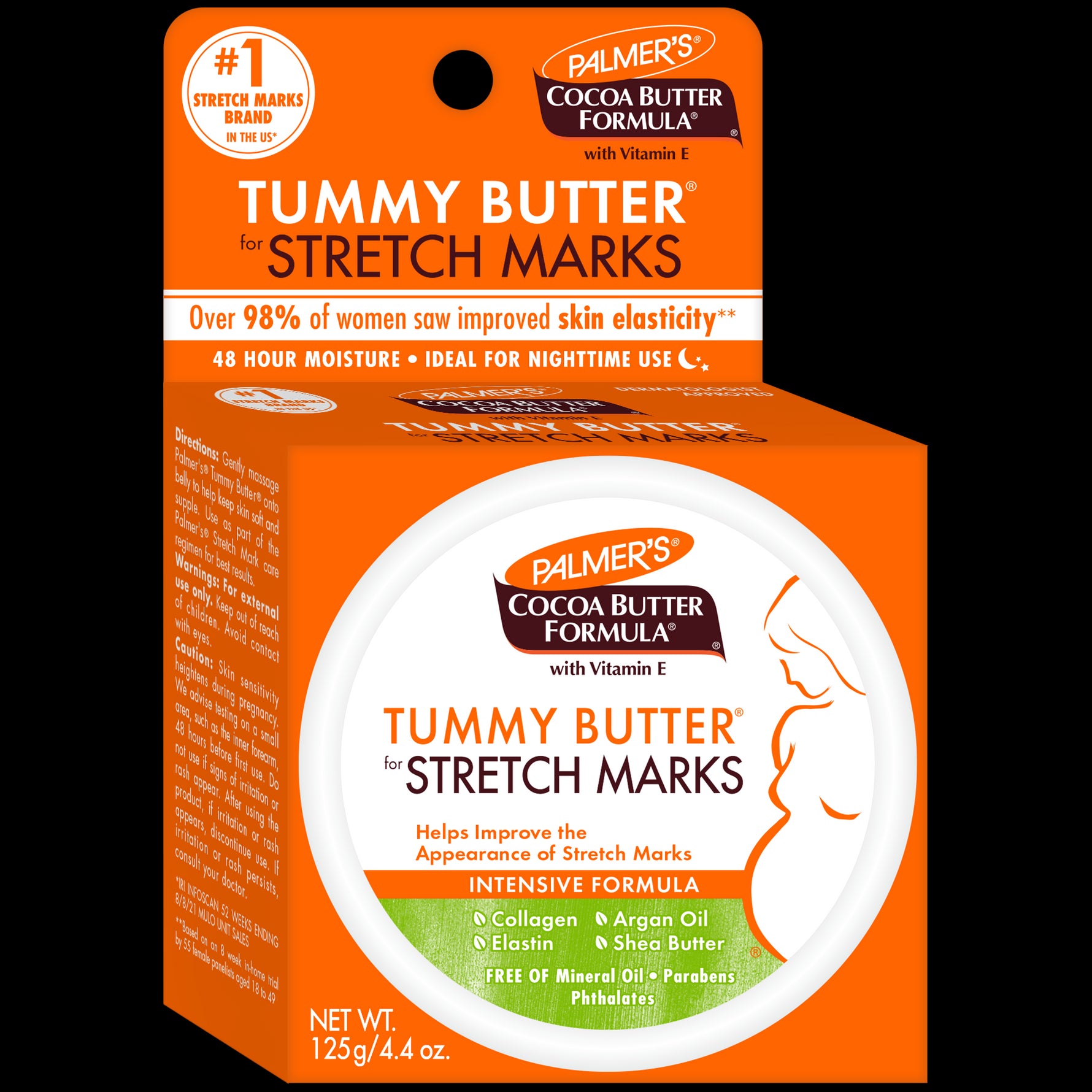 Palmer’s Cocoa Butter Tummy Butter packaging for pregnancy stretch marks.