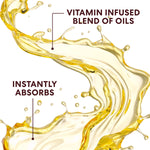 Raw Shea Nourish Body Oil, vitamin-infused, fast-absorbing formula.