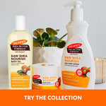 Raw Shea Nourish Body Oil with Vitamin E, 250 ml bottle.