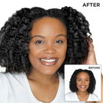 Woman's hair transformation with Coconut Oil Hair & Scalp Oil.