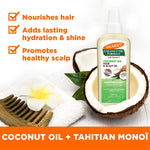 Coconut Oil Hair & Scalp Oil in half coconut with benefits.