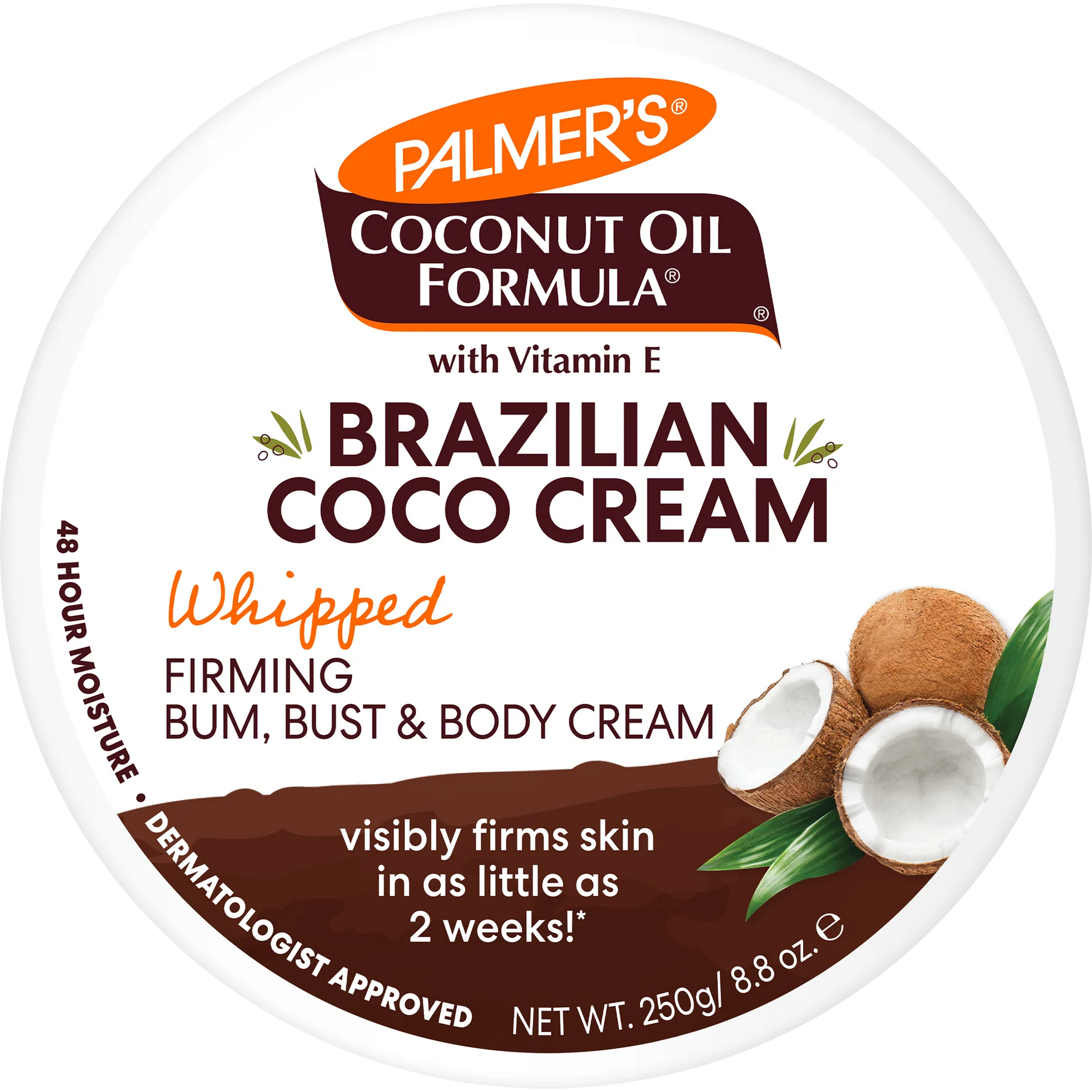 Palmer's Coconut Oil Formula Brazilian Coco Cream container on a white background