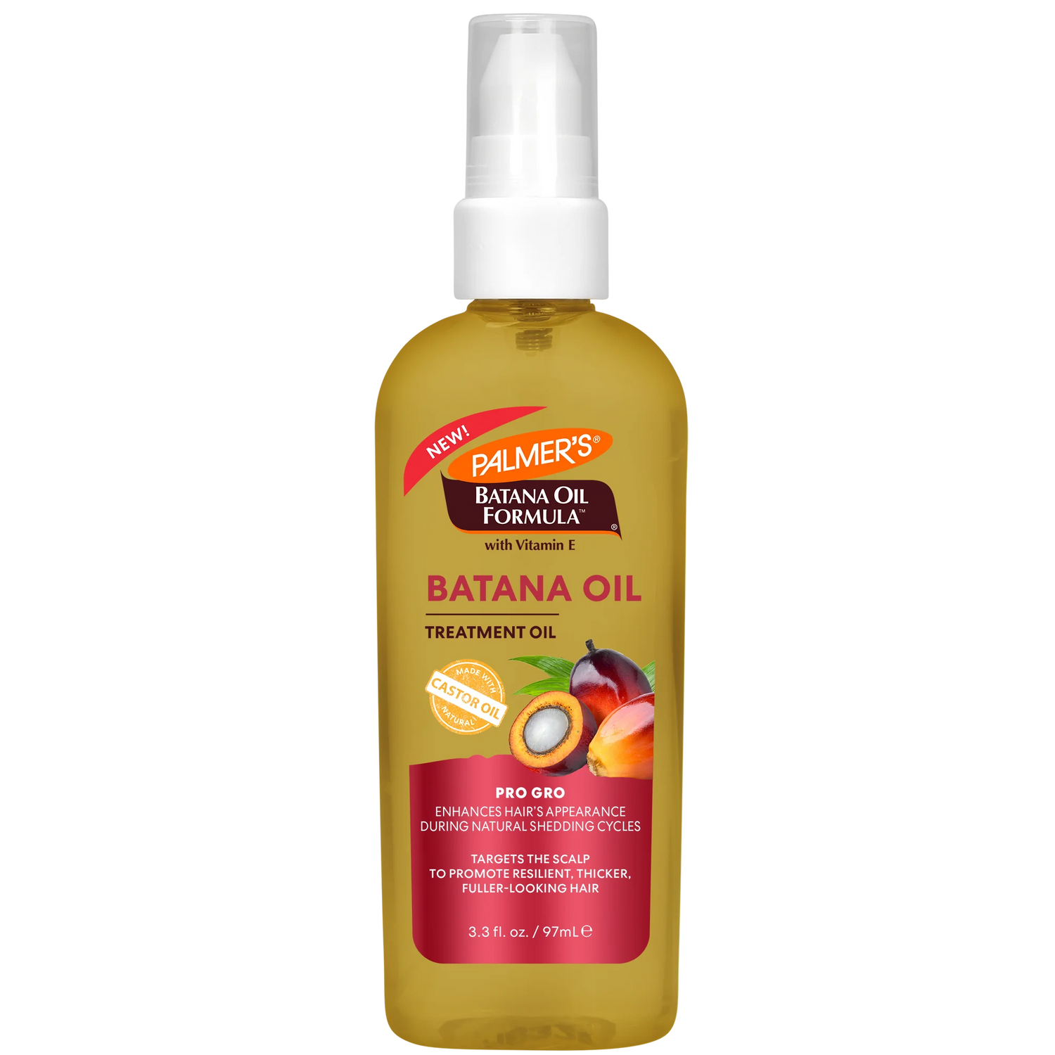 Palmer's Batana Oil treatment oil bottle on a white background