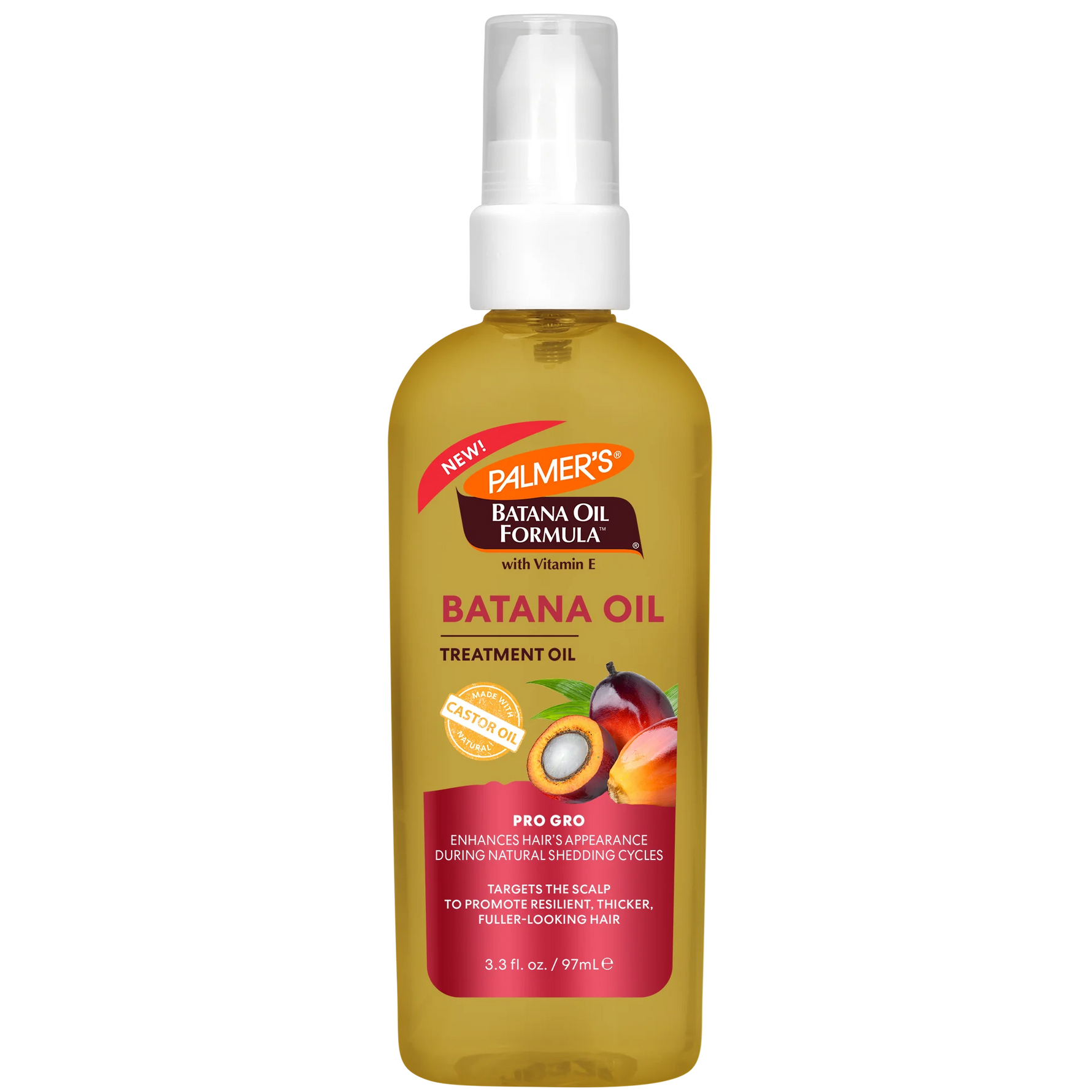 Palmer's Batana Oil treatment oil bottle on a white background