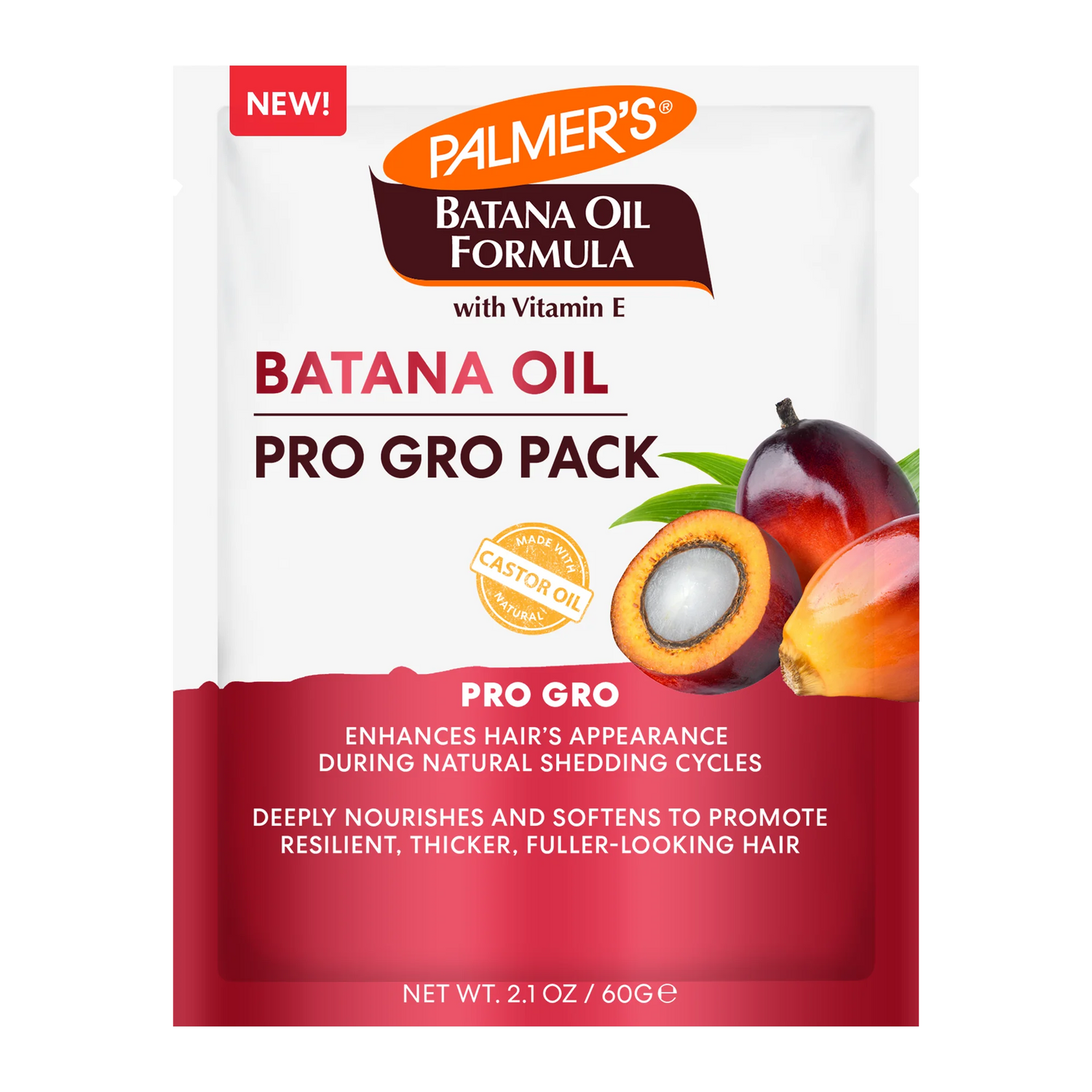 Palmer's Batana Oil Pro Gro Pack with palm oil illustration on a white background