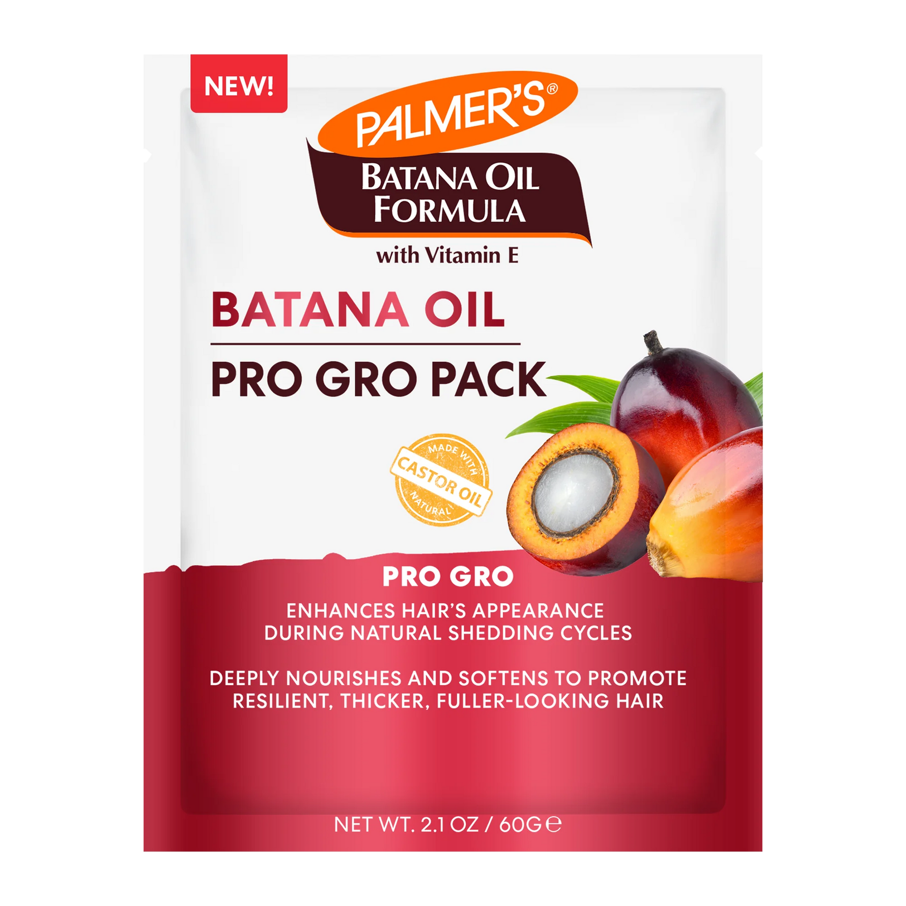 Palmer's Batana Oil Pro Gro Pack with palm oil illustration on a white background