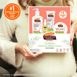 Complete Pregnancy Stretch Mark Care Kit displayed with four skincare items.
