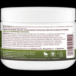 Palmer’s Olive Oil Gro Therapy hair treatment back label instructions.