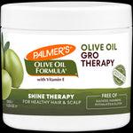 Palmer's Olive Oil Gro Therapy jar for healthy hair and scalp.