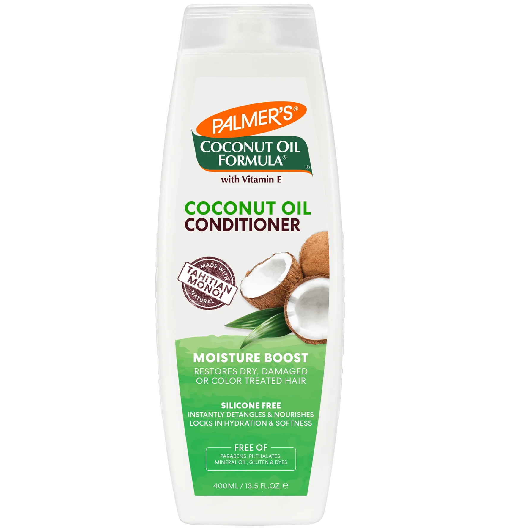 Palmer's Coconut Oil Formula conditioner bottle on a white background