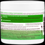 Coconut Oil Gro Treatment jar back label details and ingredients.