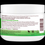 Palmer’s Coconut Oil Gro Treatment jar back label with instructions and ingredients.