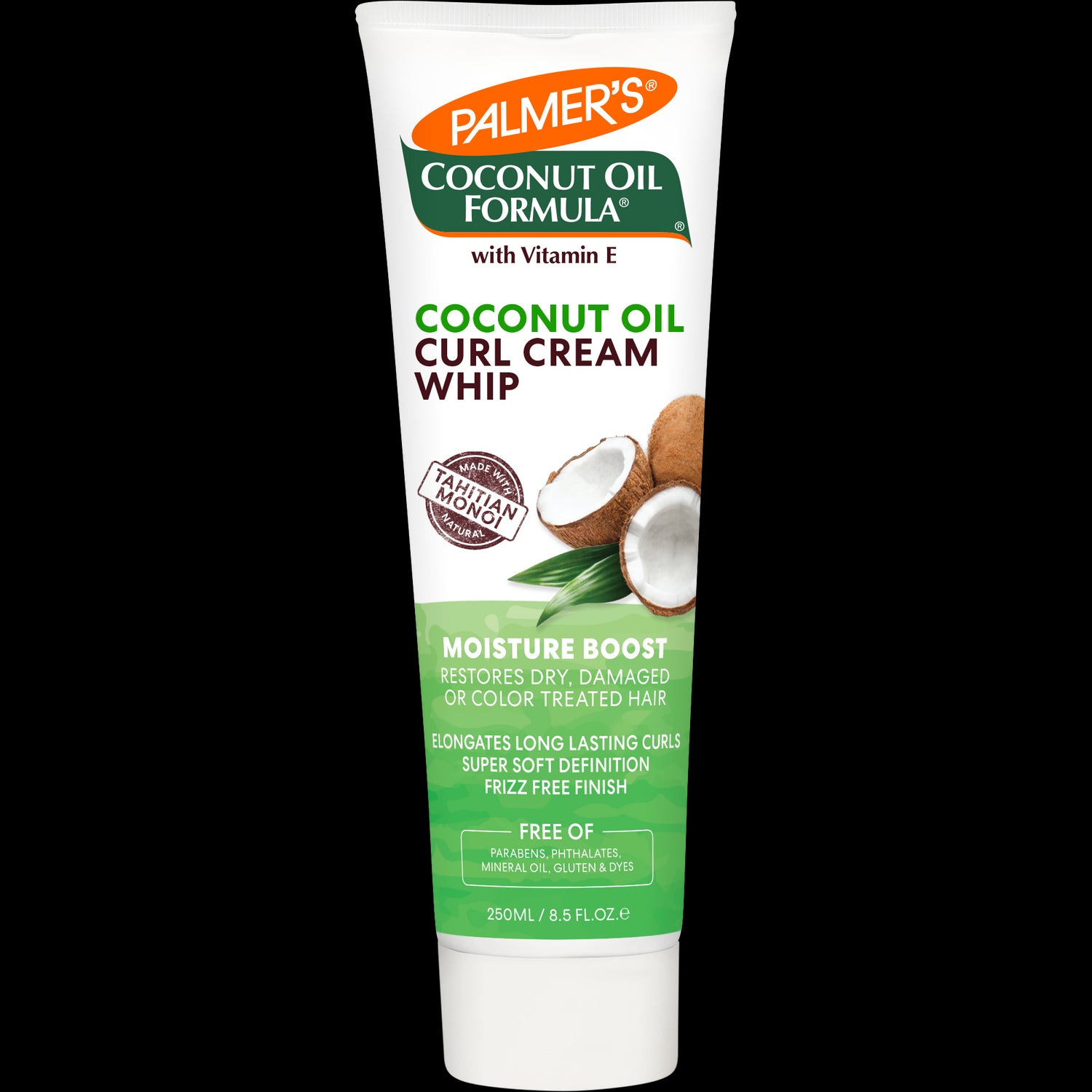 Coconut Oil Curl Cream Whip for frizz-free, defined, moisturized curls.