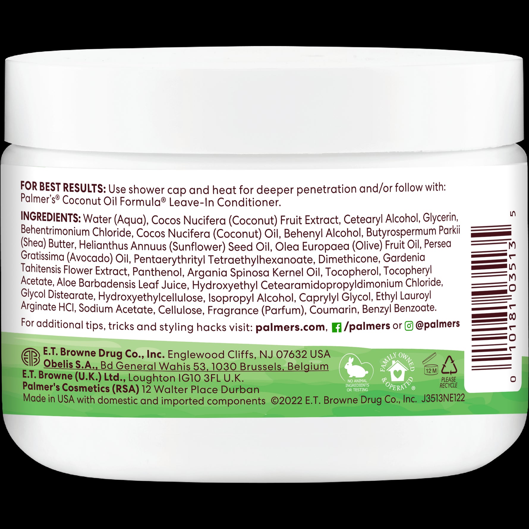 Moisture Boost Deep Conditioner back label with usage, ingredients, and icons.