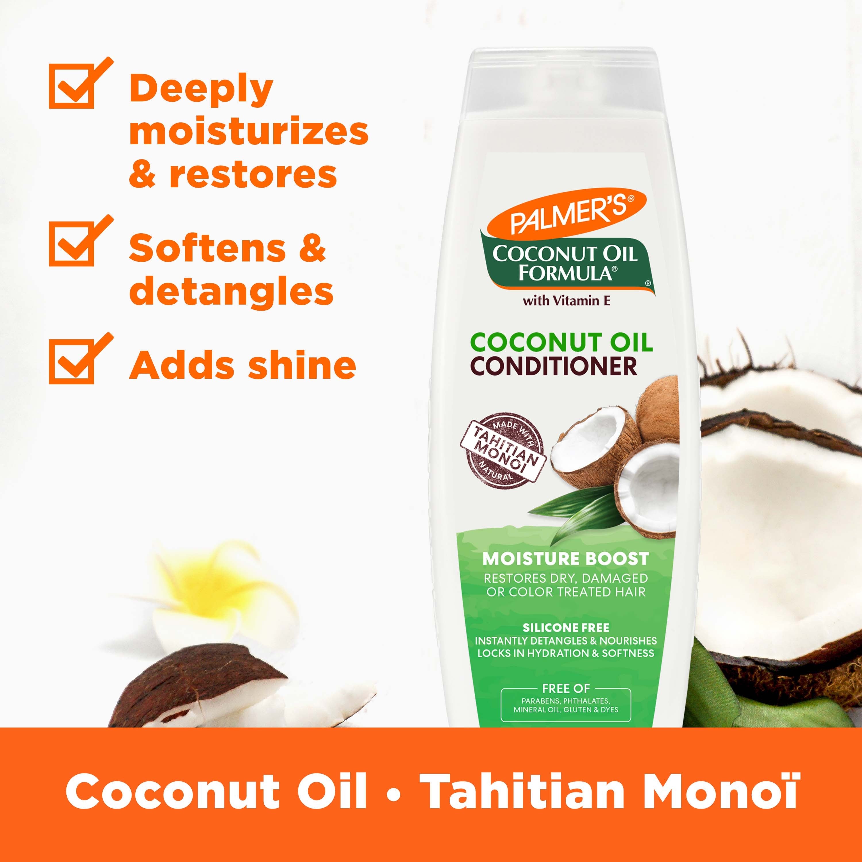 Palmers Kokosöl Hair Milk Instant Conditioner | Mit Kokosmilch & Öl, 250 Ml | Für Trockenes, Strapaziertes Haar