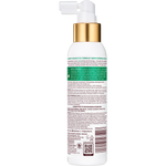 Bottle with gold cap and white label on a white background