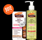 Skin Therapy Skincare Bundle: Save 20% on face oil and cleansing oil.
