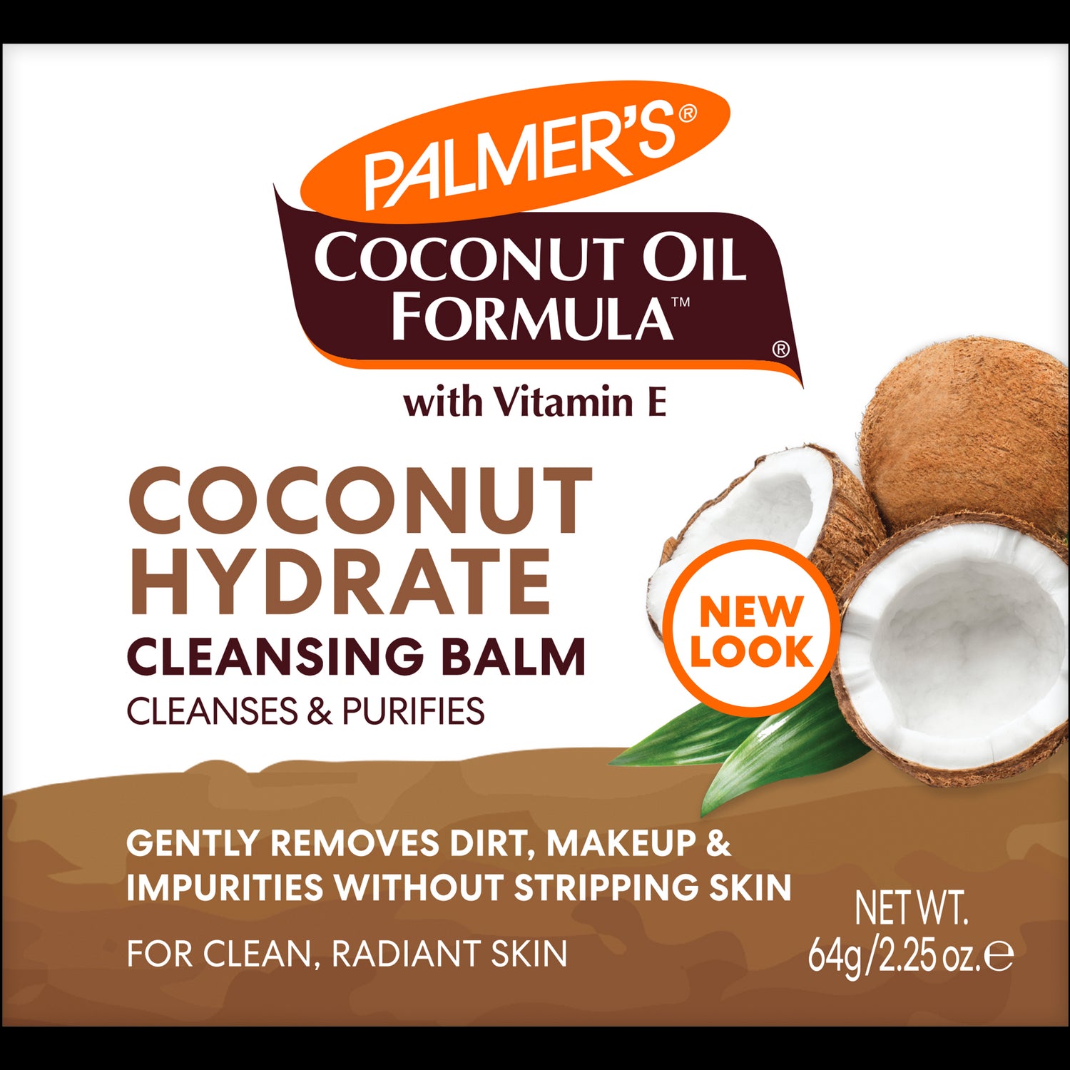 Palmer’s Coconut Hydrate Cleansing Balm packaging with coconut imagery.