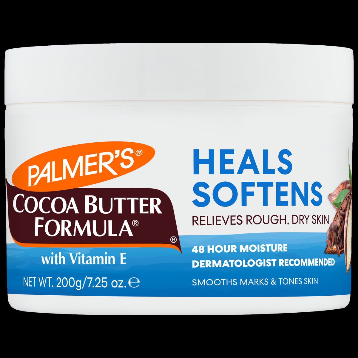 Original Solid Jar of Palmer’s Cocoa Butter for dry skin relief.